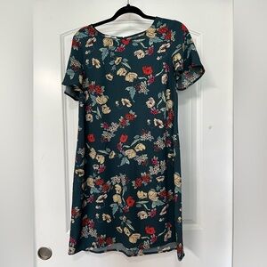 Colorful Floral Summer Shift Dress